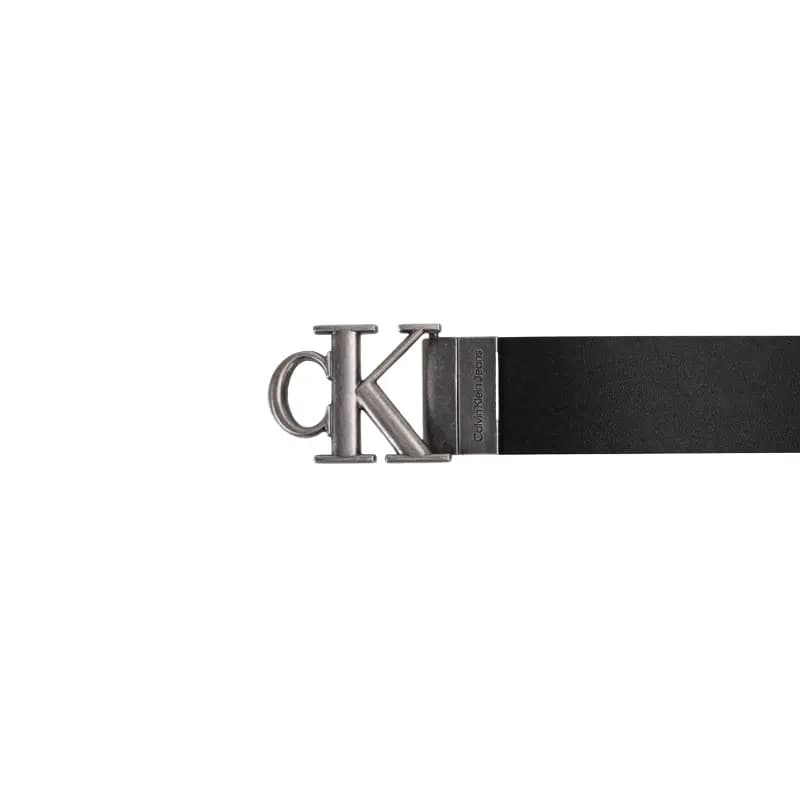 CALVIN KLEIN Cow Leather Belts Men's Space Black Width  3.5cm 3