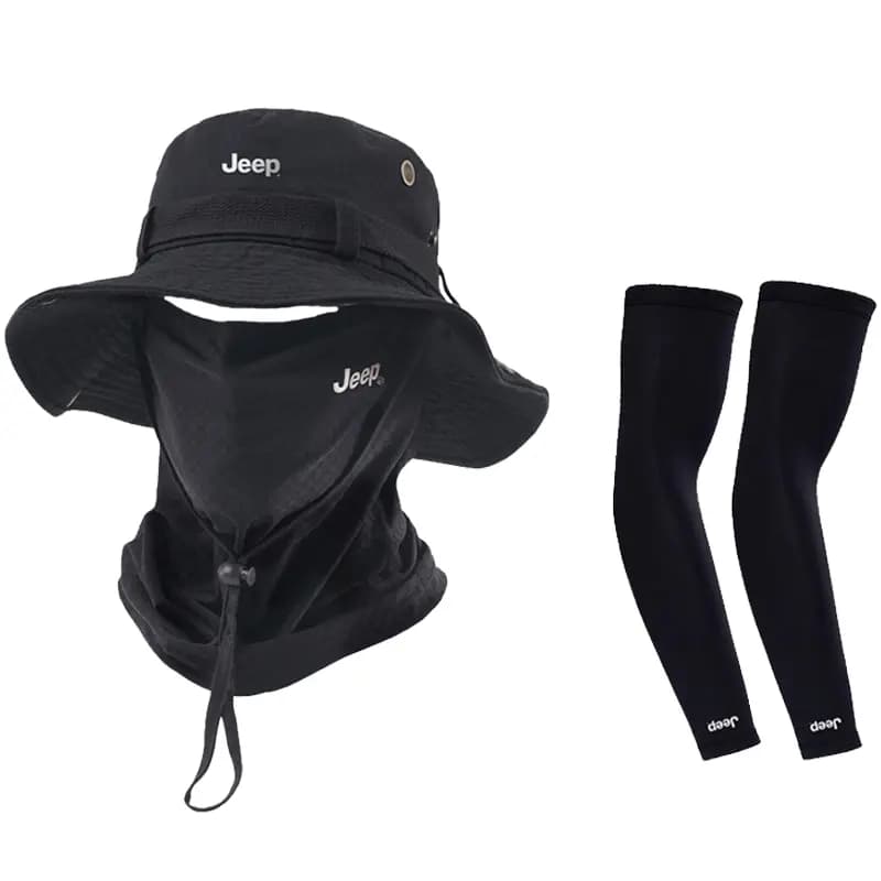 Jeep Sun Protection Full Face Mask Neck Gaiter Cotton Sun Hat Unisex Couple 8