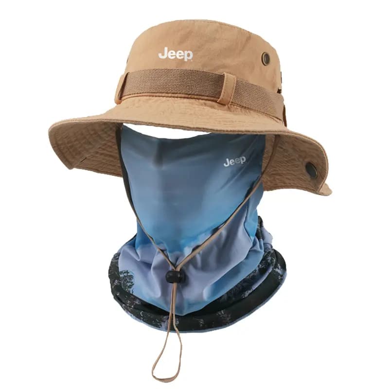Jeep Sun Protection Full Face Mask Neck Gaiter Cotton Sun Hat Unisex Couple 7