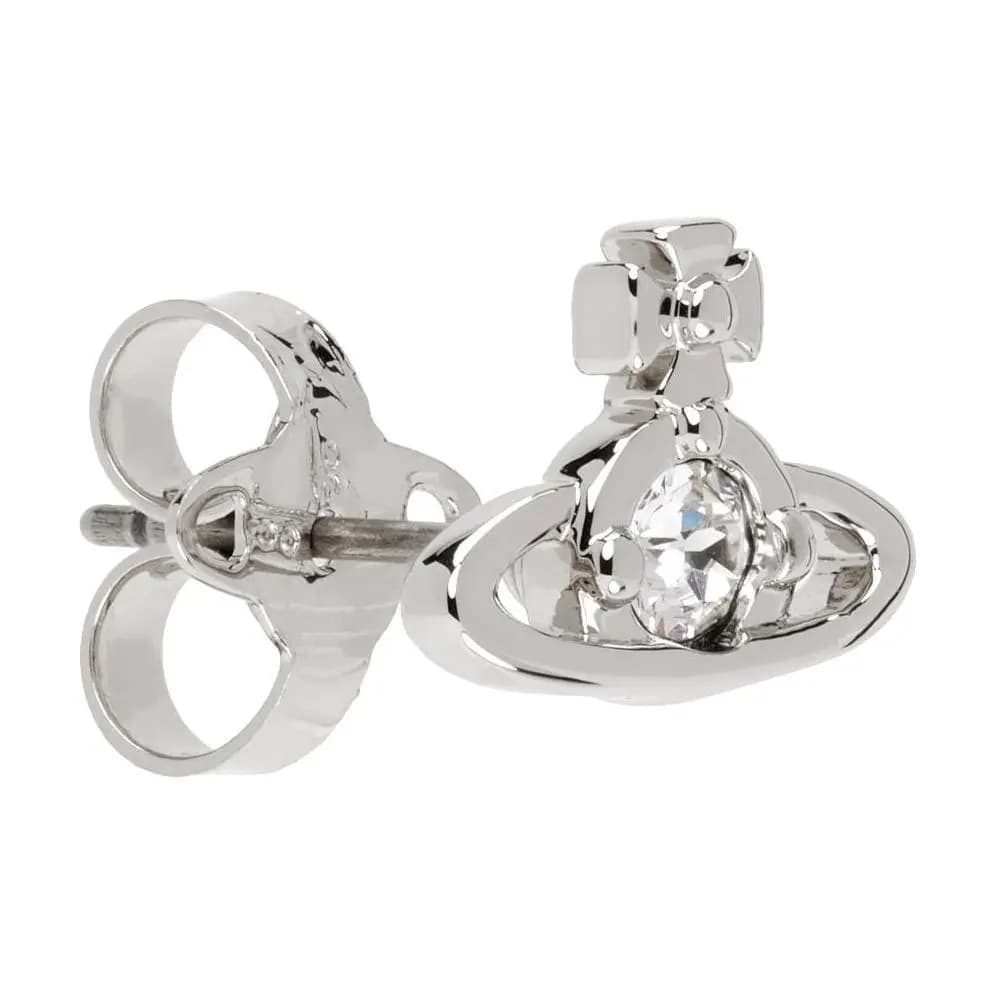 Vivienne Westwood Brass Stud Earrings Unisex Single Silver 2