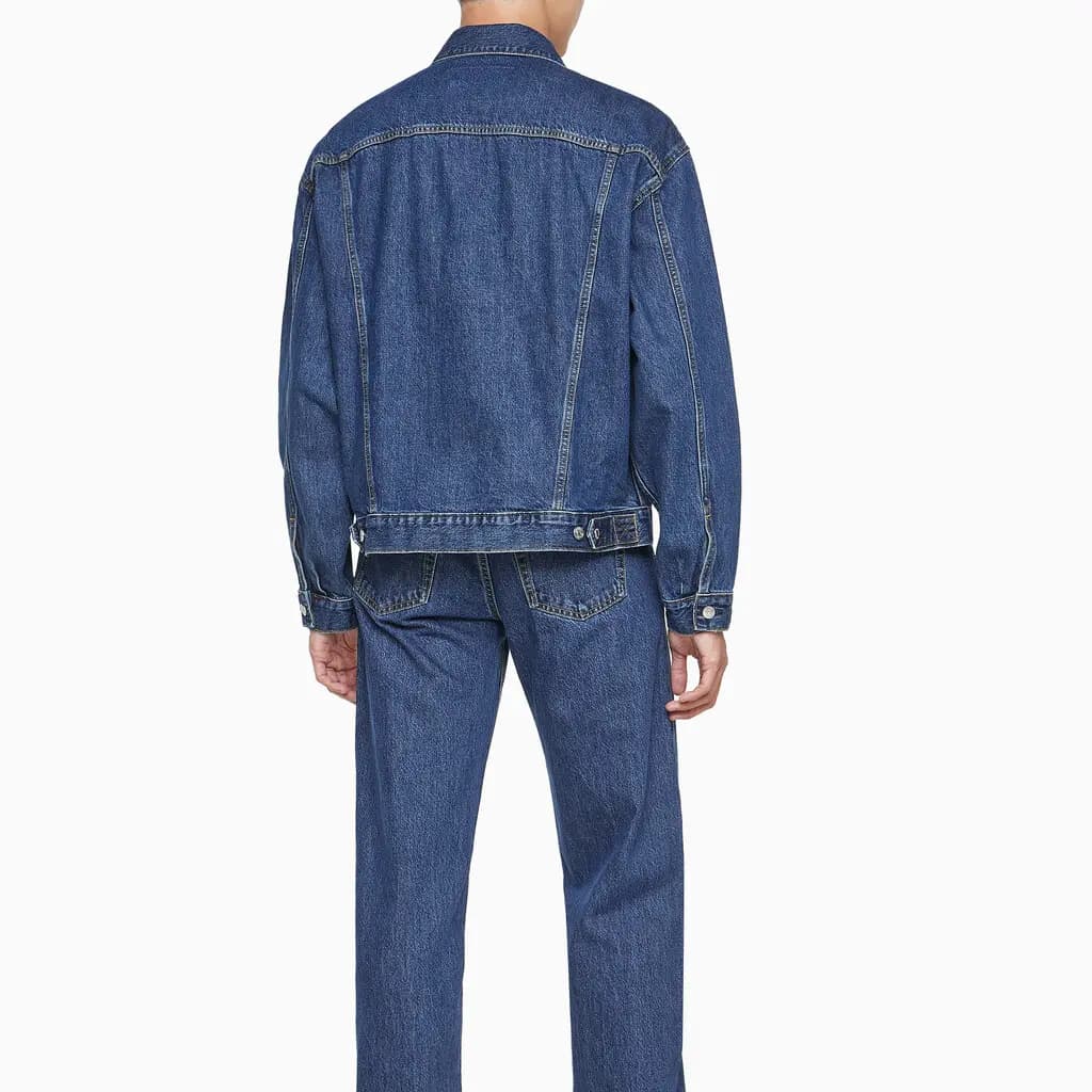 Calvin Klein Kişi Denim Pencəyi Tünd Göy 3