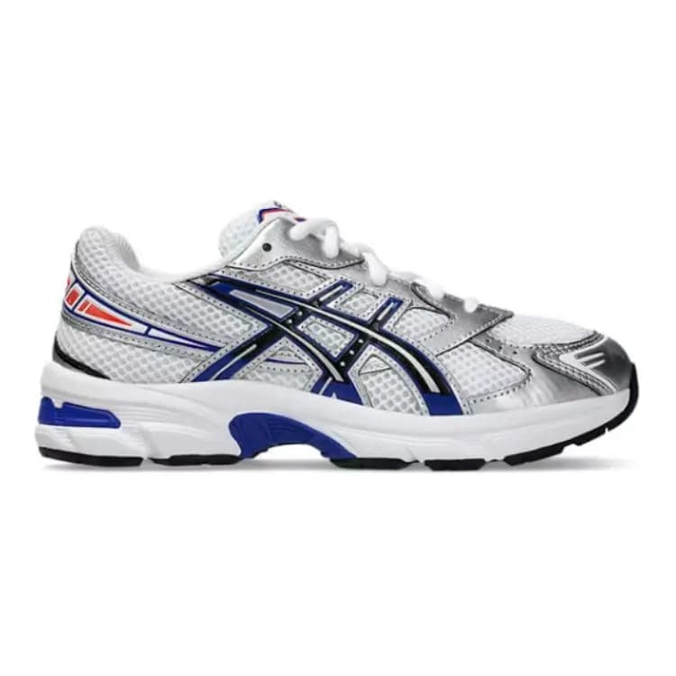 Asics Gel-1130 Gənclər üçün Qaçış Ayaqqabısı Gümüşü/Ağ/Göy 2