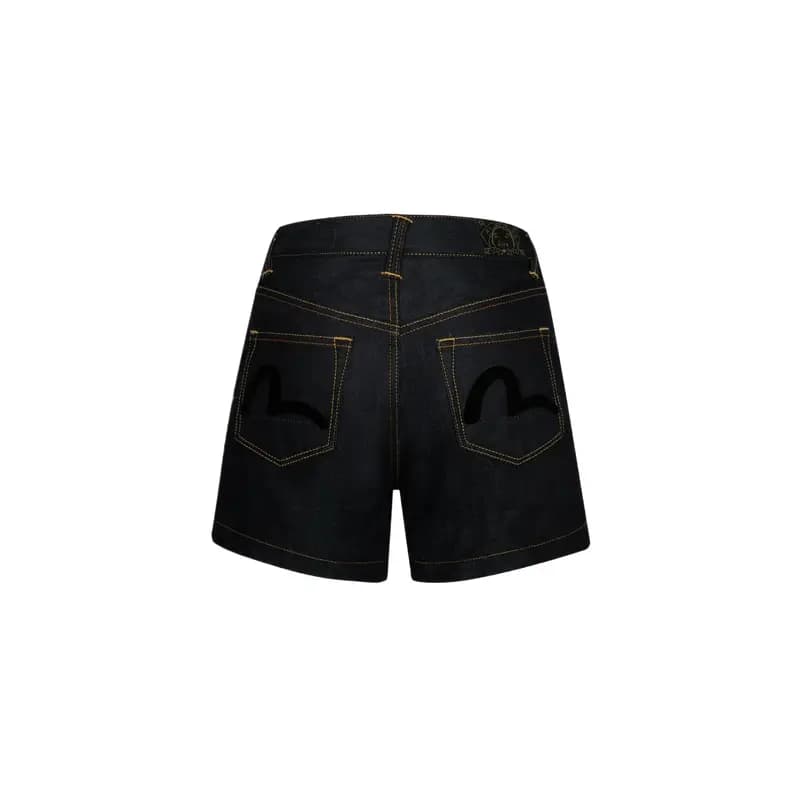 EVISU Qadın Denim Şortu Mavi 2