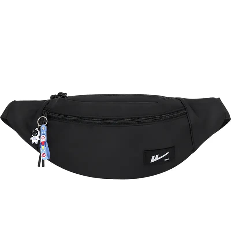 Warrior Nylon Fanny Pack Crossbody Bag Sling Bag Regular Unisex Black 5