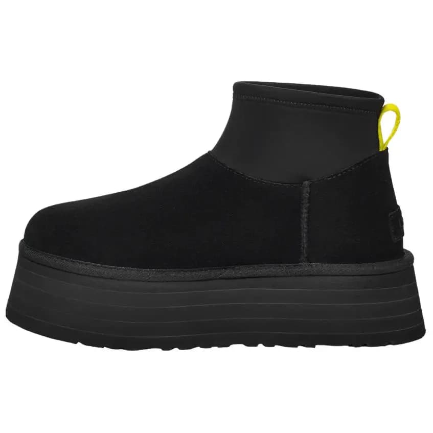 UGG Classic Mini Dipper Boot Black Yellow Women's