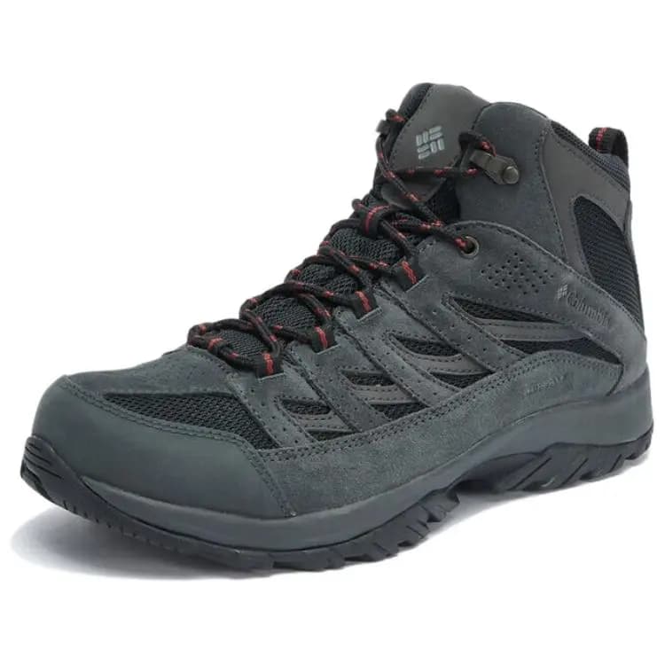 Columbia Crestwood Anti-Slip Wear-Resistant Mid-Top Hiking Shoes Men's Black 2