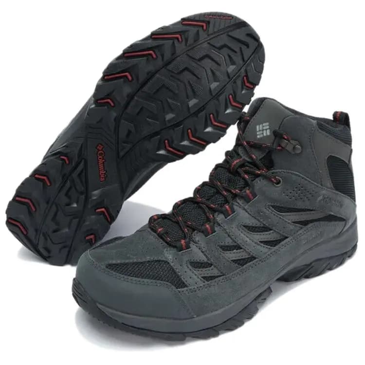 Columbia Crestwood Anti-Slip Wear-Resistant Mid-Top Hiking Shoes Men's Black 4