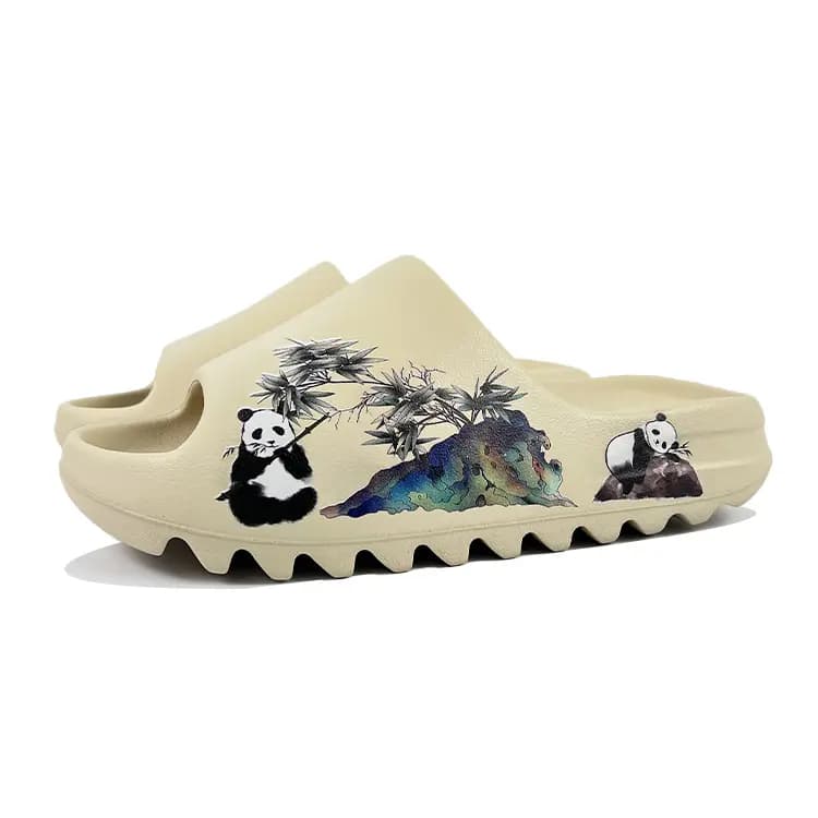Adidas Originals Yeezy Slide Unisex Bej/Qara 3