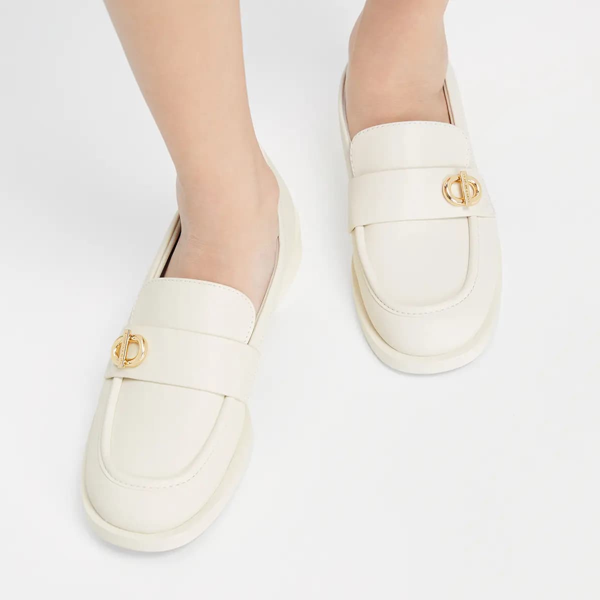 CHARLES&KEITH Small CK Loafers 2.5cm Women's 9