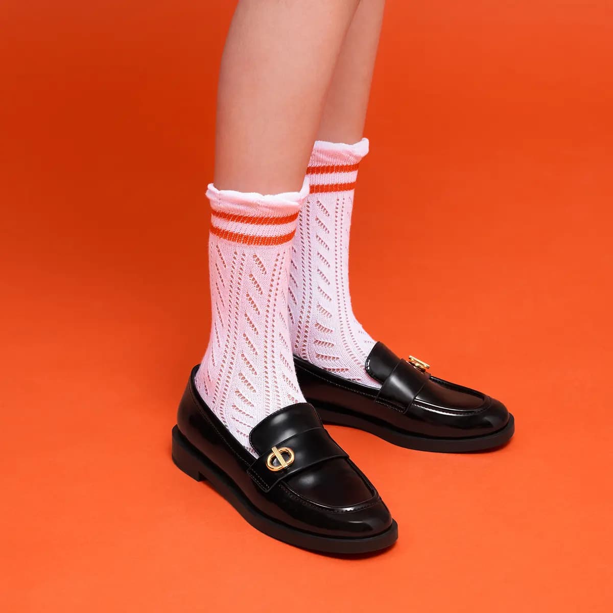 CHARLES&KEITH Small CK Loafers 2.5cm Women's 5