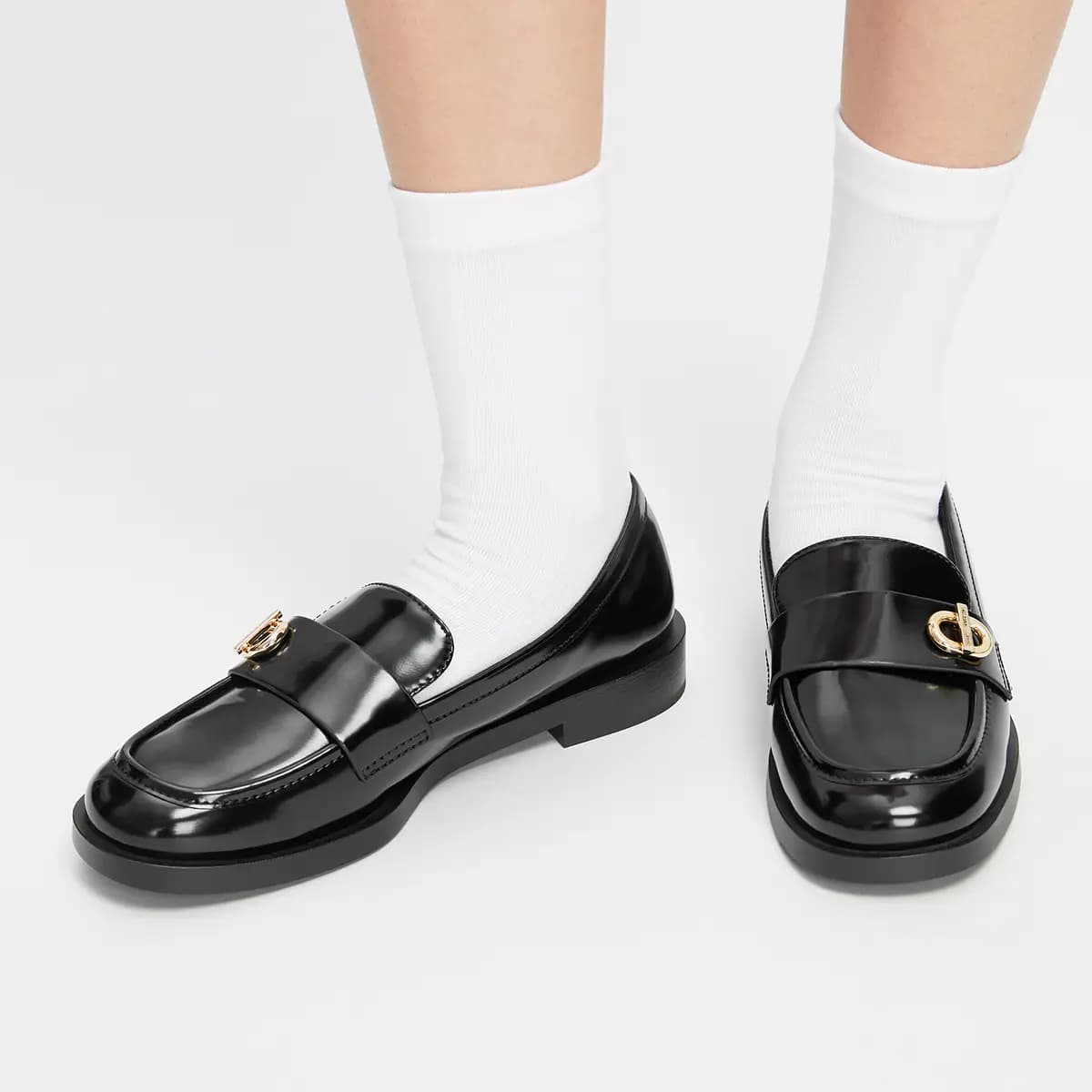 CHARLES&KEITH Small CK Loafers 2.5cm Women's 4