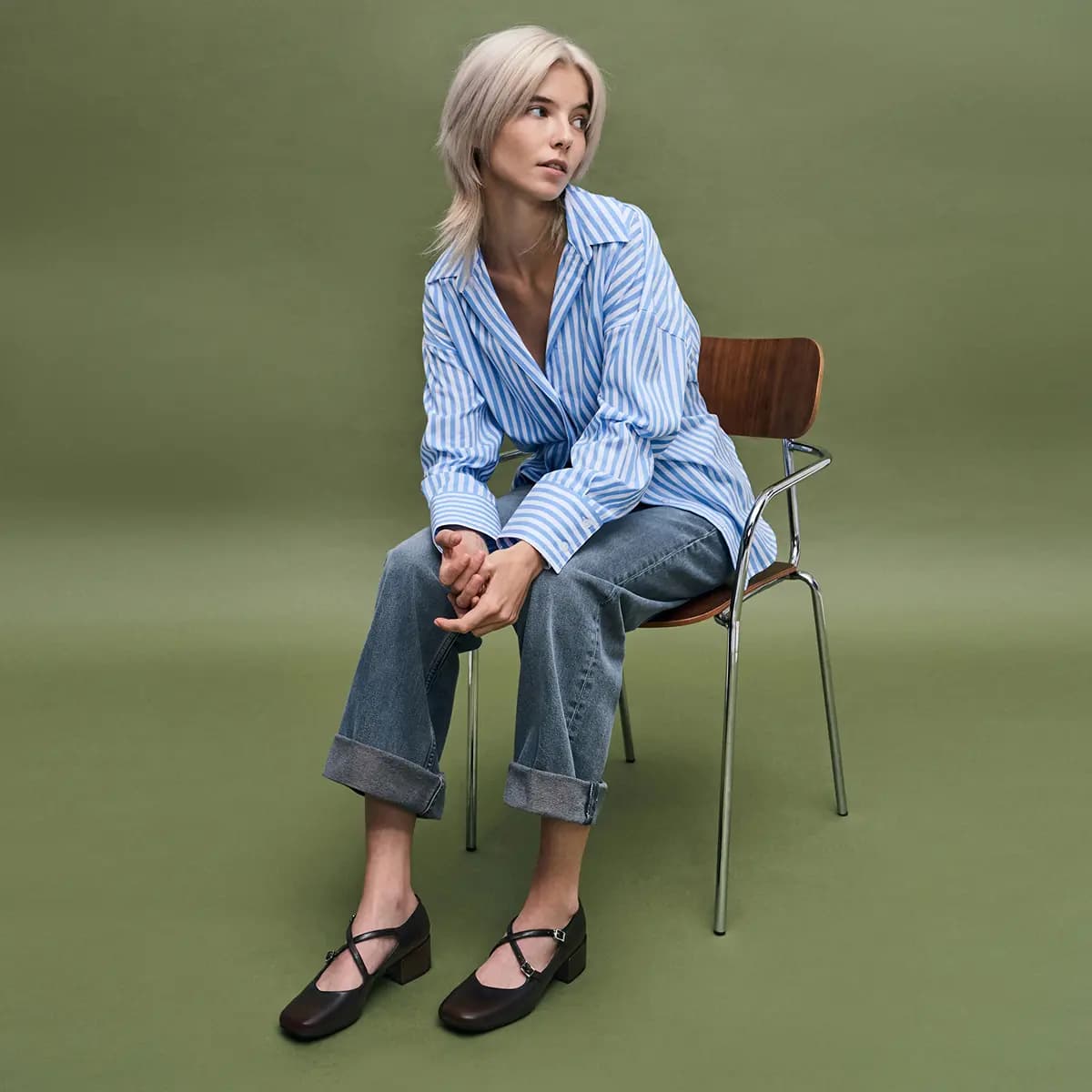 CHARLES & KEITH Qadın Mary Jane Ayaqqabısı 4sm 14