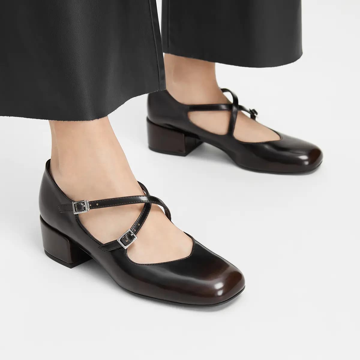 CHARLES & KEITH Qadın Mary Jane Ayaqqabısı 4sm 15