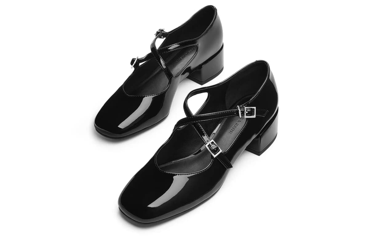 CHARLES & KEITH Qadın Mary Jane Ayaqqabısı 4sm 3