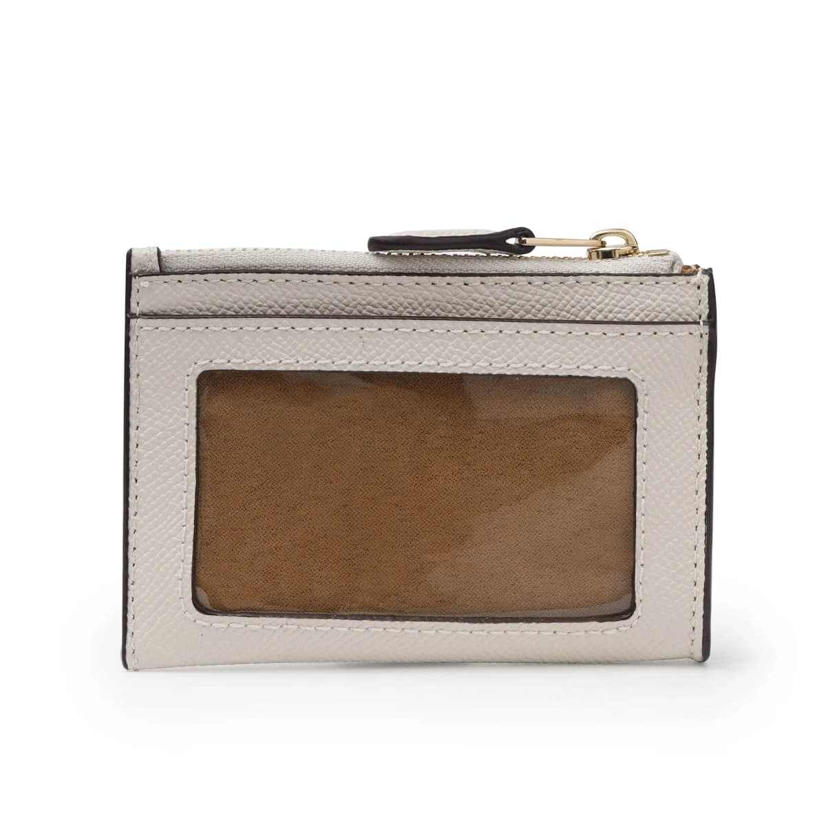 COACH Mini Id Skinny Leather ID Holder Key Pouches Card Holders Mini Women's White 2