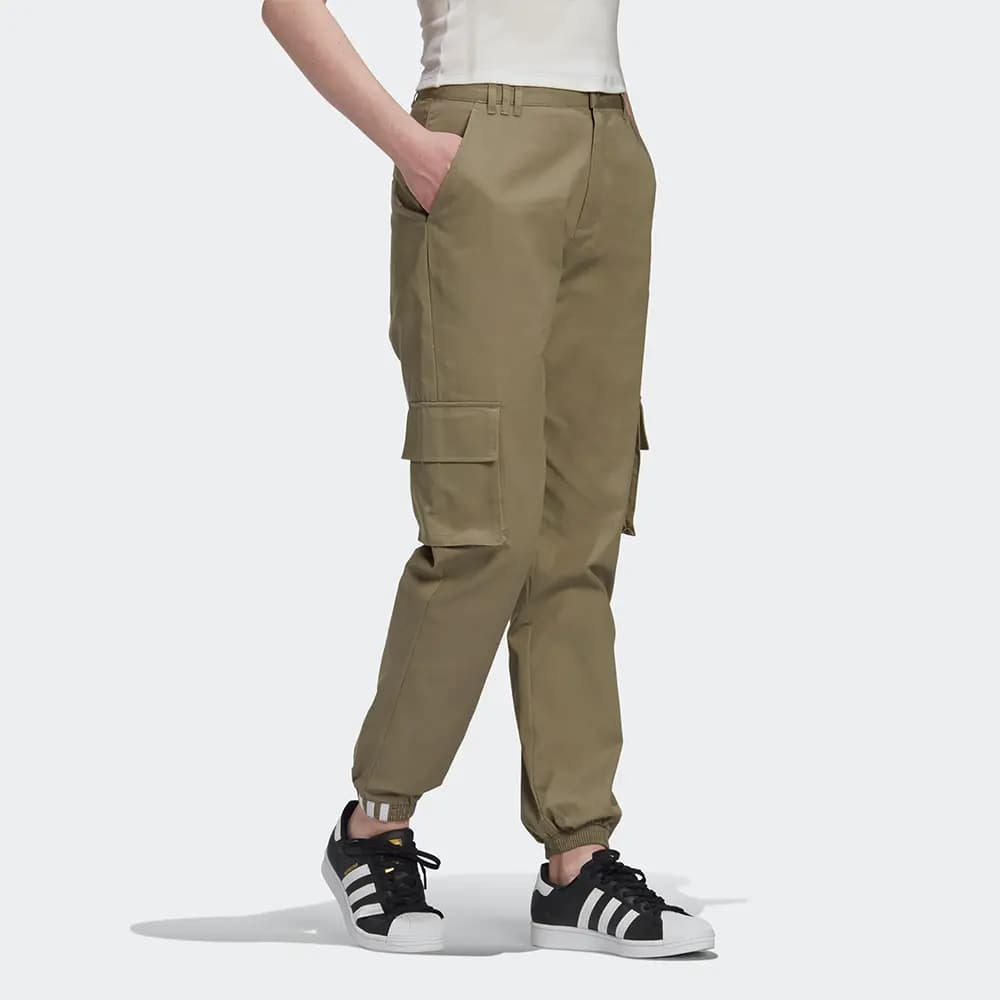 Adidas Originals Cargo Qadın Şalvarı Tünd Xaki 5