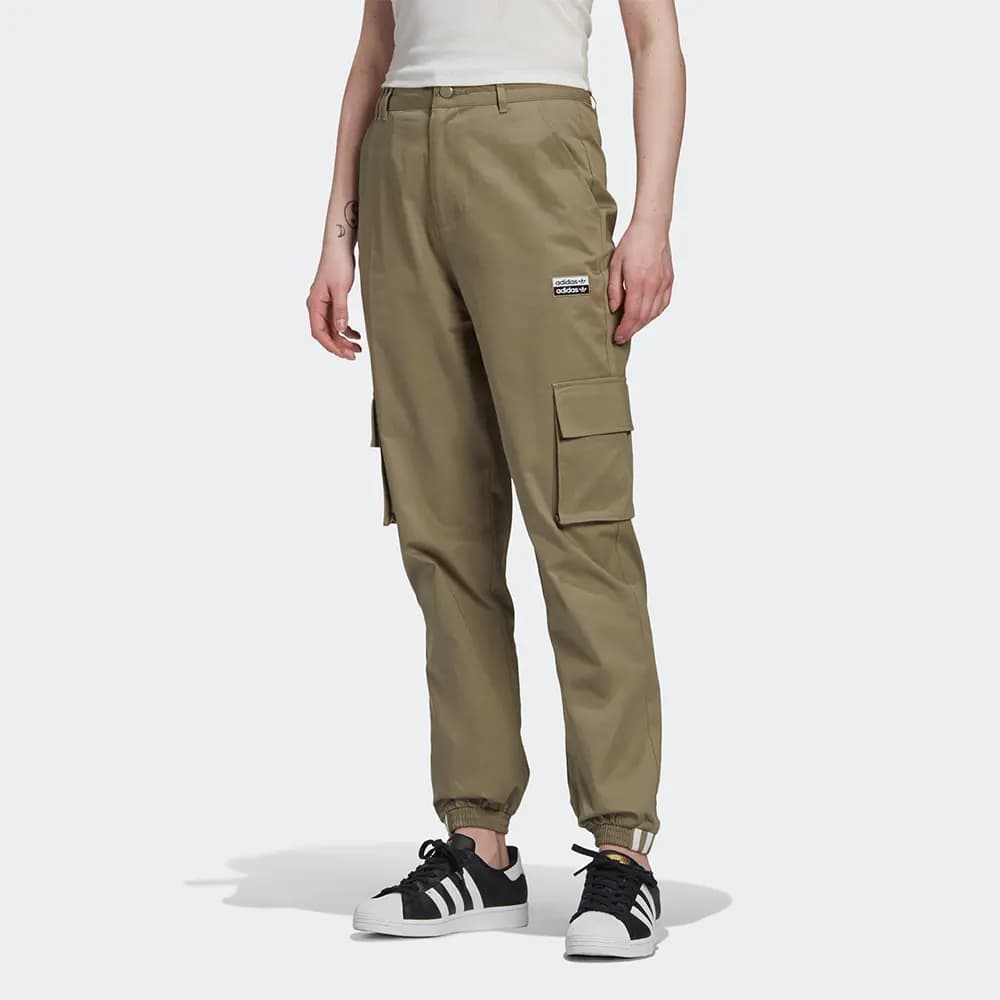 Adidas Originals Cargo Qadın Şalvarı Tünd Xaki 3