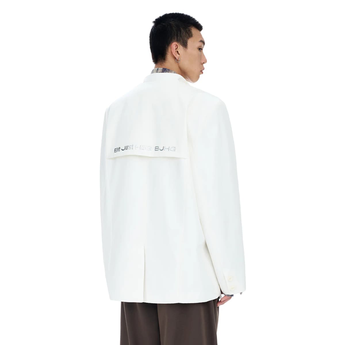 BJHG Deconstruction Asymmetric Frog Button Jacket Unisex 10
