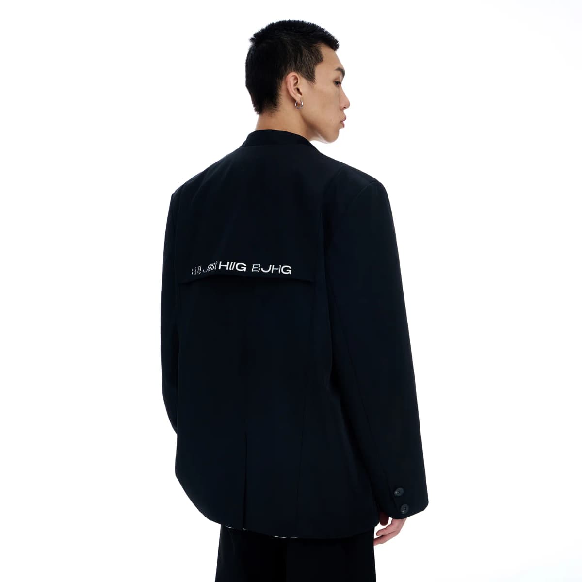 BJHG Deconstruction Asymmetric Frog Button Jacket Unisex 5