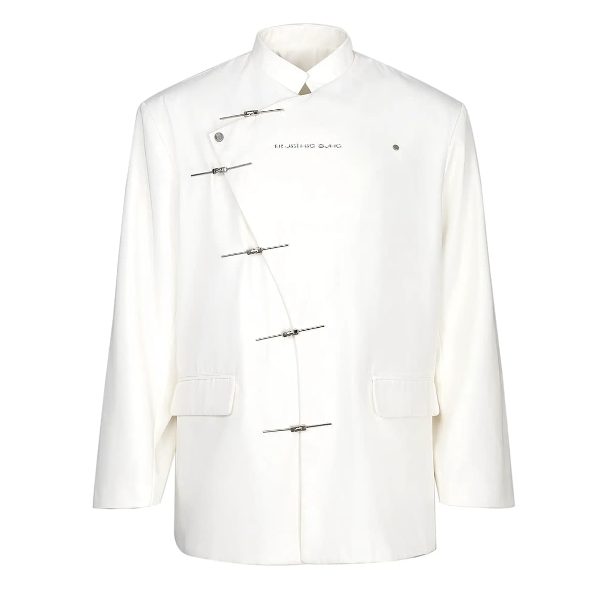 BJHG Deconstruction Asymmetric Frog Button Jacket Unisex 6