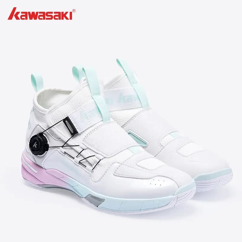 Kawasaki Traverse 2.0 Mid-Top Badminton Shoes Unisex Azure 2