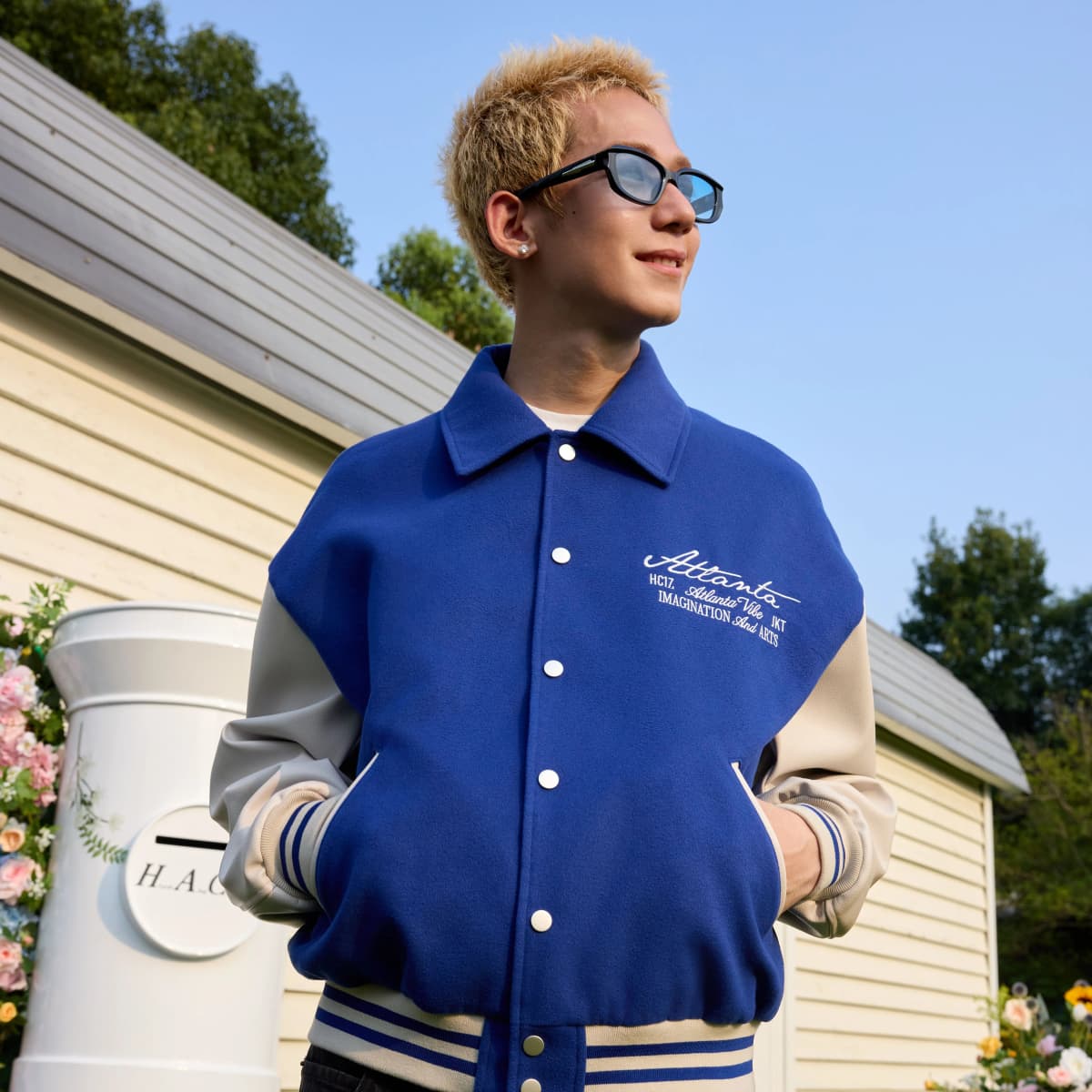 HARSH AND CRUEL Baseball Jacket Unisex 15