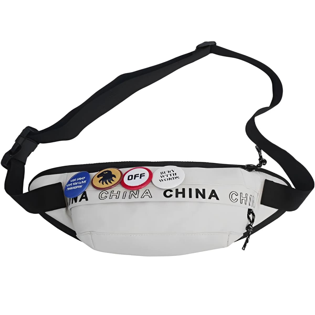 Warrior İdman Sinə Çantası Unisex Qara/Ağ
