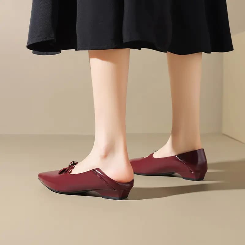 JOSINY Block Heel Mary Jane Shoes 2cm Women's 12