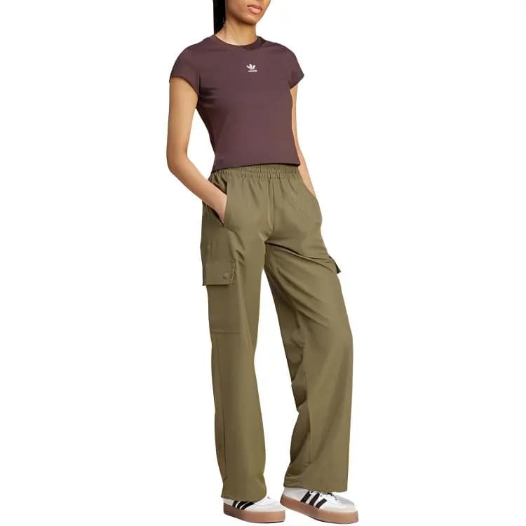 adidas originals Qadın Kargo Şalvarı Zeytun Yaşılı 4