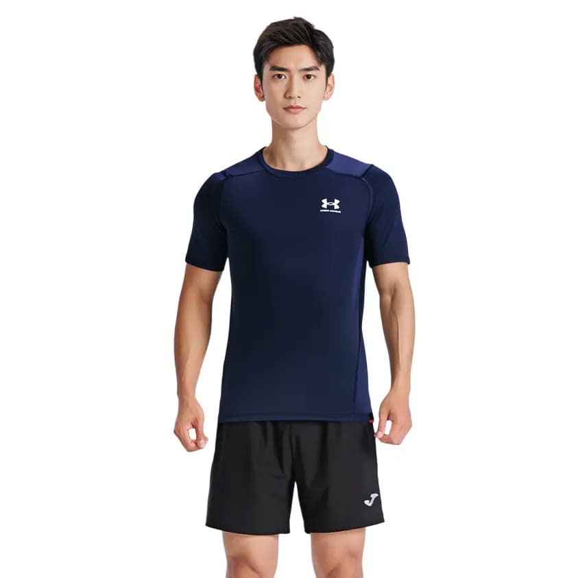 Under Armour HeatGear Kişi İdman Geyimi Tünd Göy 6