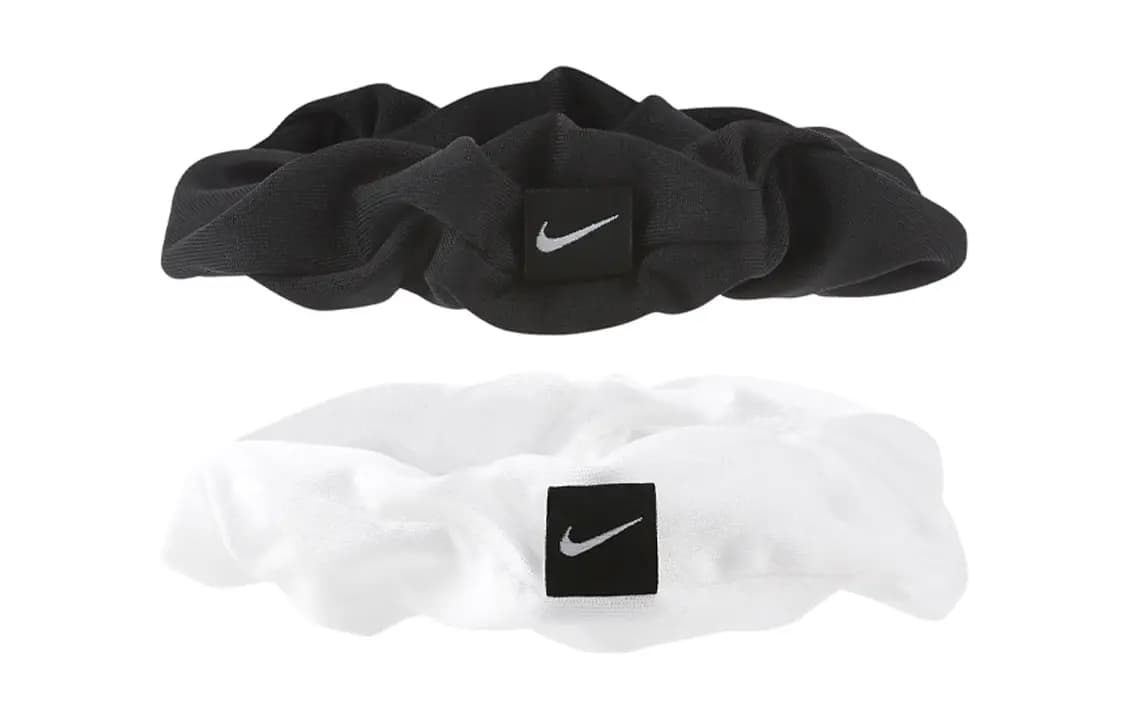 Nike Polyester Rubber Elastane Hair Tie Unisex Black/White