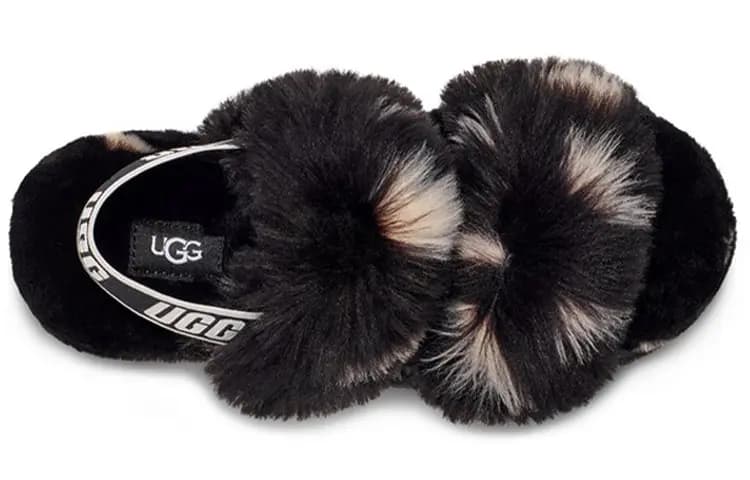 UGG Oh Yeah Spots Qadın Sürüşmə Ayaqqabısı Qara 5