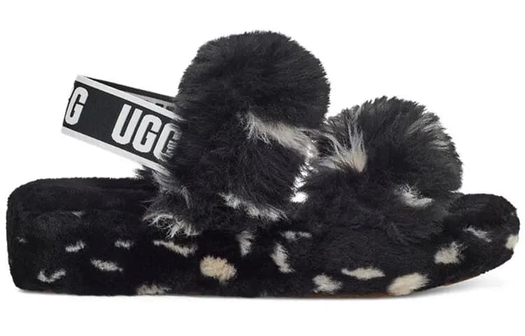 UGG Oh Yeah Spots Qadın Sürüşmə Ayaqqabısı Qara 2