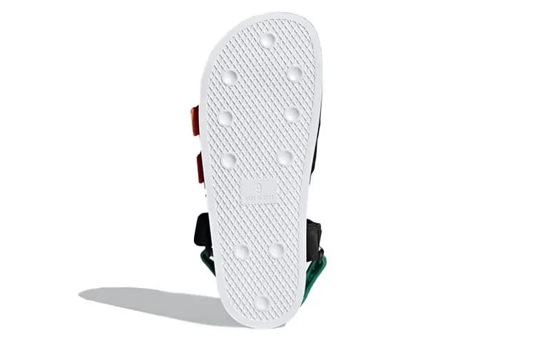 Adidas Originals Adilette Sandal 4.0 'Black Scarlet True Orange' 6