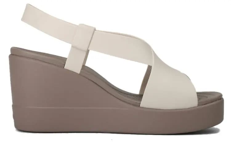Crocs Brooklyn Lightweight Qadın Sandalet 'Gray' 2