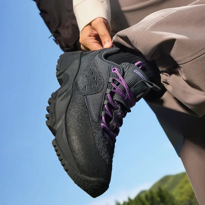 LiNing Outdoor CF Trekking Ayaqqabısı Kişi Qara 12
