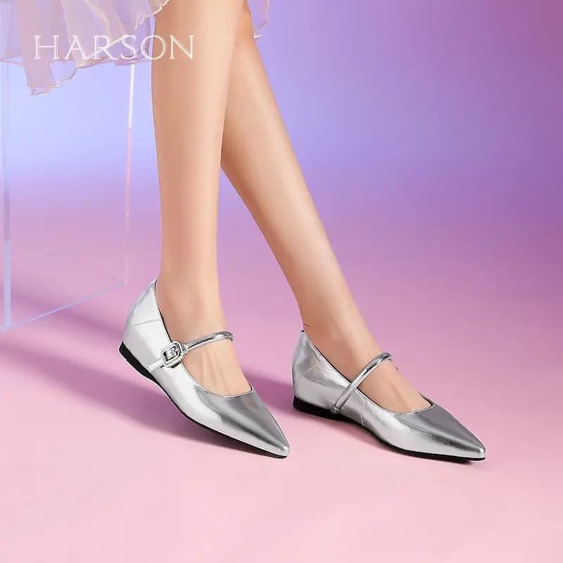 HARSON Calfskin Versatile Fashion Mary Janes Women's 19