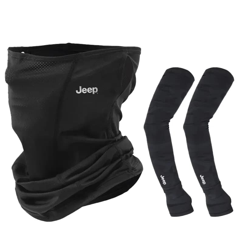 Jeep Full Face UV Protection Neck Gaiter Ice Silk Face Mask Summer Sun Protection Face Cover Nylon Sunscreen Mask Unisex 4