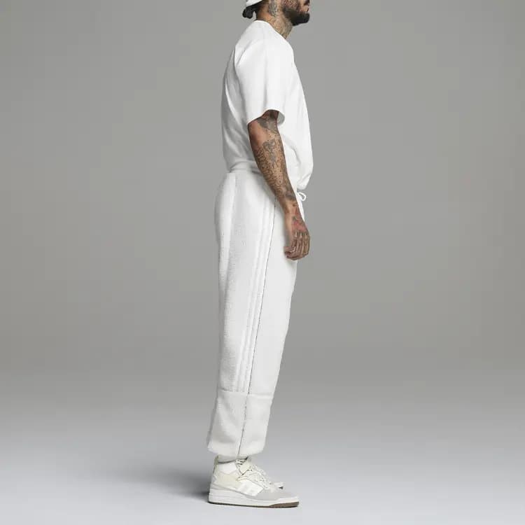 Adidas Originals Teddy Cargo Unisex Eşofman Altı Parlaq Ağ 7