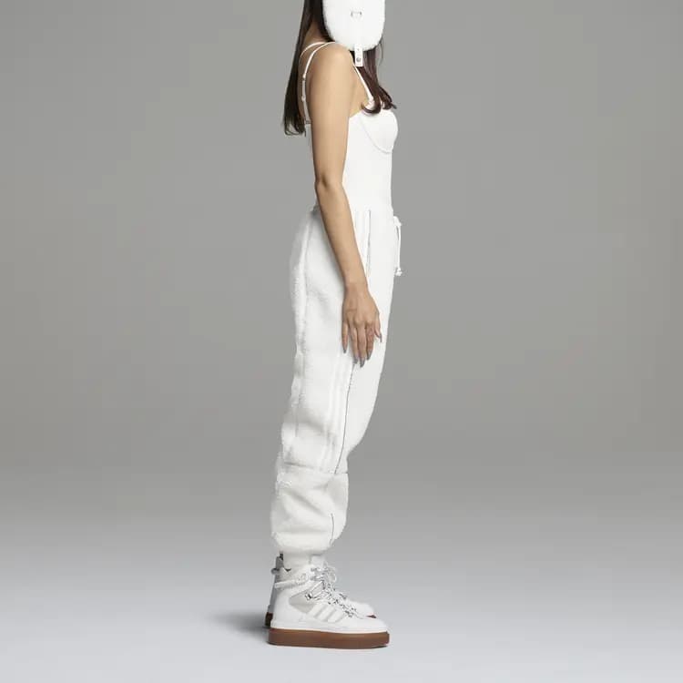 Adidas Originals Teddy Cargo Unisex Eşofman Altı Parlaq Ağ 6