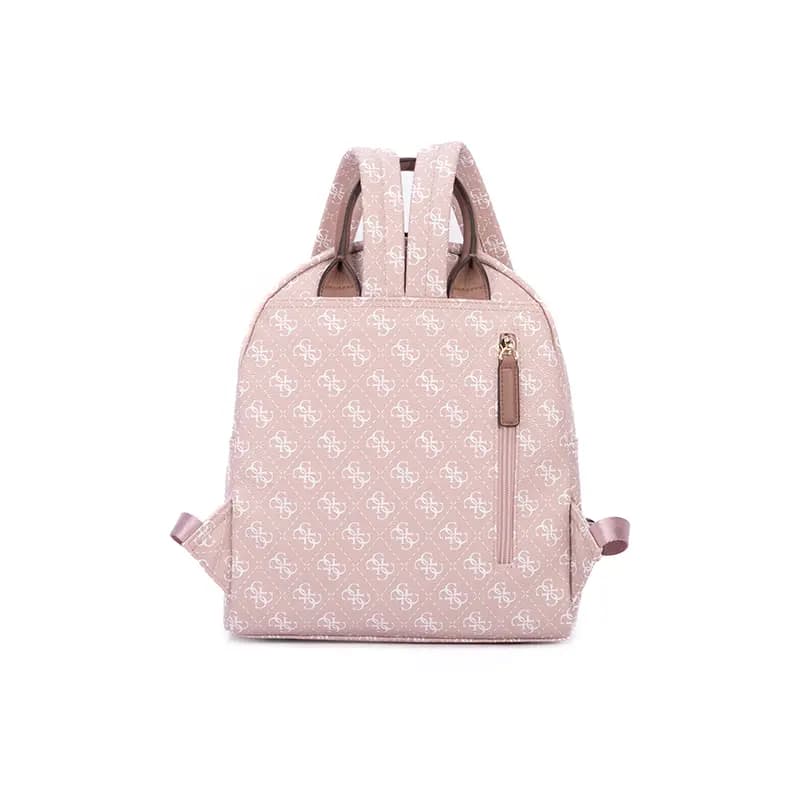 GUESS PU Backpack Qadın Cappuccino Rose 5