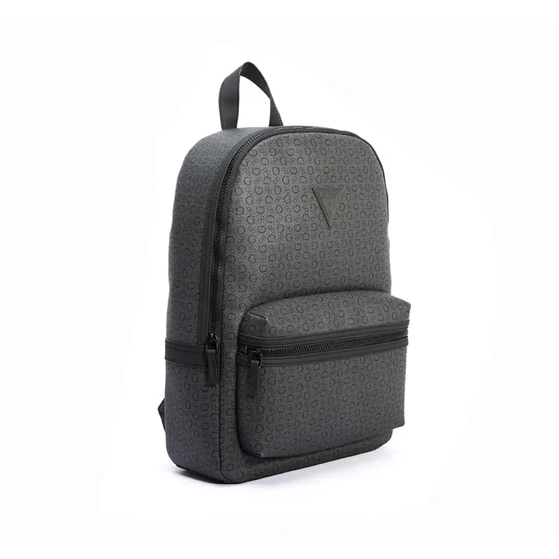 GUESS Synthetic Leather Backpack Regular Men's Black Gray 3