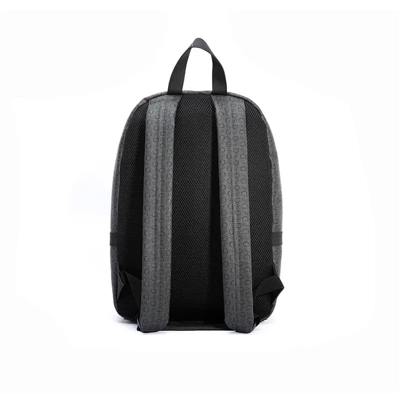 GUESS Synthetic Leather Backpack Regular Men's Black Gray 5