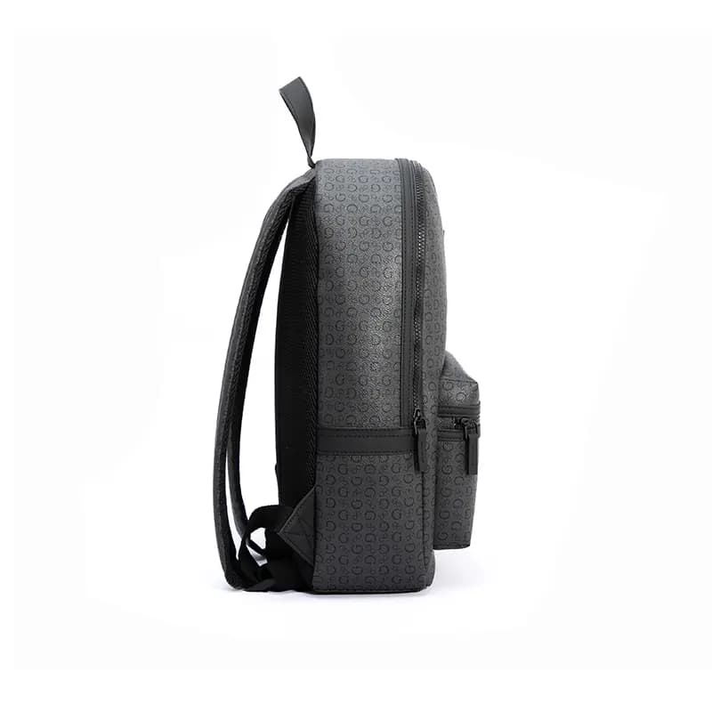 GUESS Synthetic Leather Backpack Regular Men's Black Gray 4