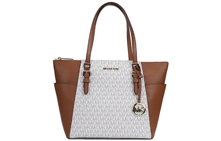 MICHAEL KORS PVC Dəri Çanta Qadın Vanil/Çoxrəngli