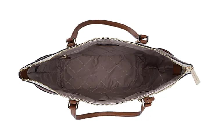 MICHAEL KORS PVC With Leather Tote Bag Shopping Bag Ear Bag Handbag Shoulder Bag Women's Vanilla Multicolor 4