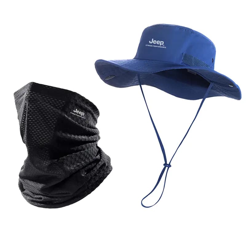 Jeep Hat Men's Summer Outdoor Hiking Fishing Bucket Hat Women's UV Protection Foldable Wide Brim Nylon Sun Hat Unisex 8