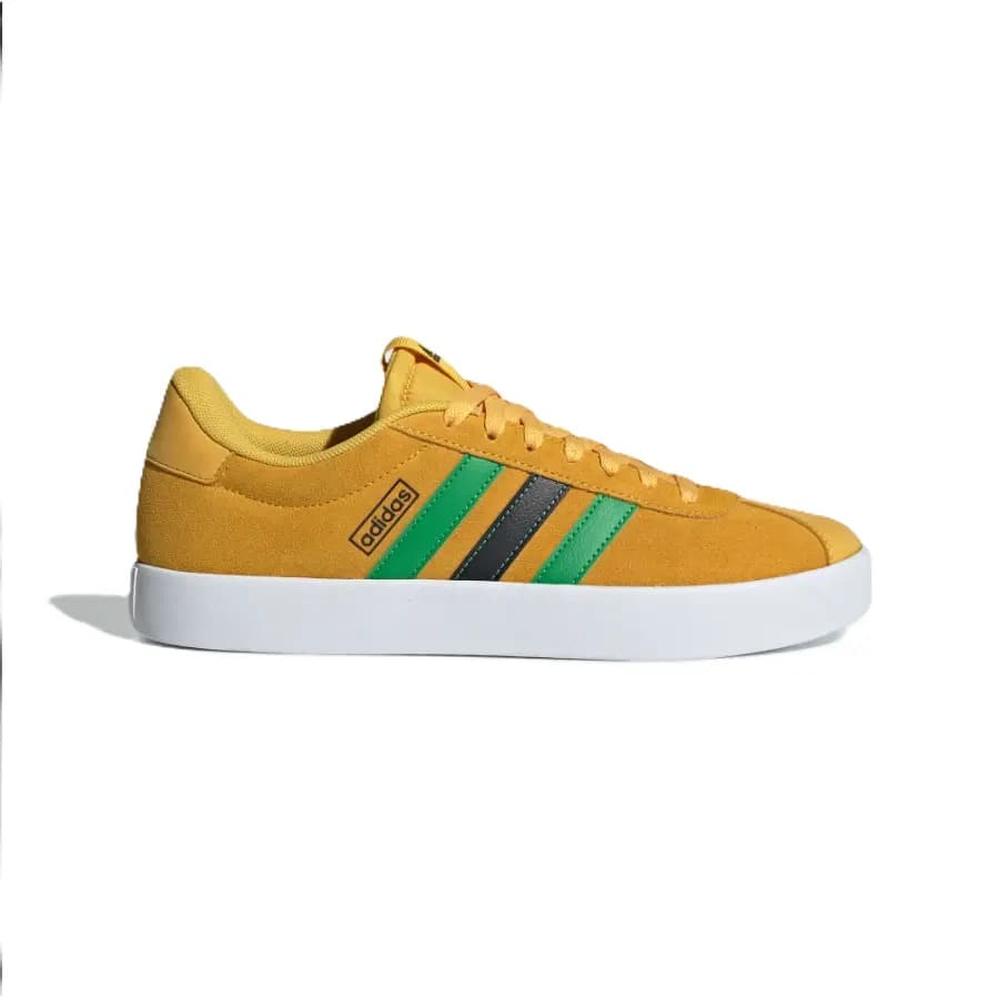 Adidas Coverage Anti-Slip And Wear-Resistant Low-Top Tennis Shoes Unisex Gold/Fresh Green/No. 1 Black 2