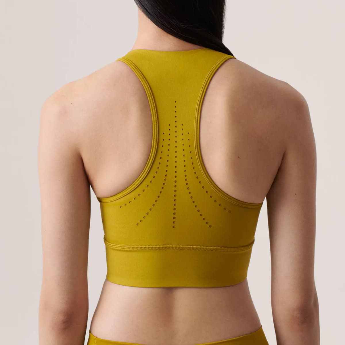 Adidas Stella McCartney TRAINING CROP TOP İdman Maykası Qadın Zeytun Yaşılı 4