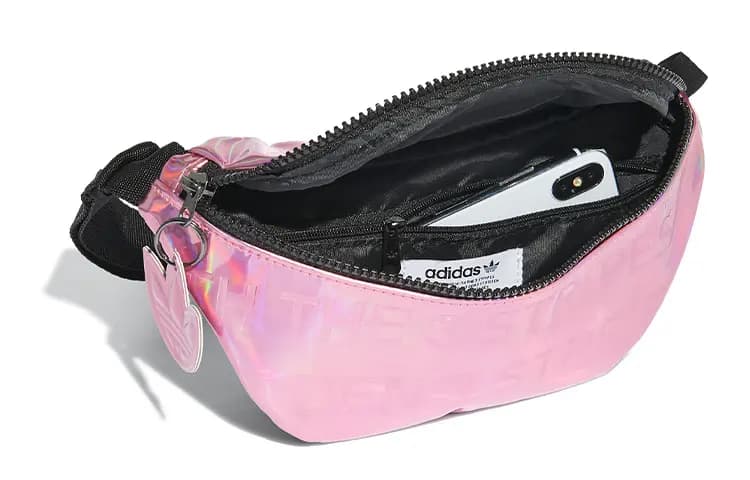 Adidas Originals Polyurethane Sports Waist Bag Regular Unisex Bright Pink 2